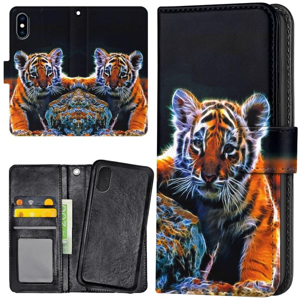iPhone XR - Lommebok Deksel Tigerunge