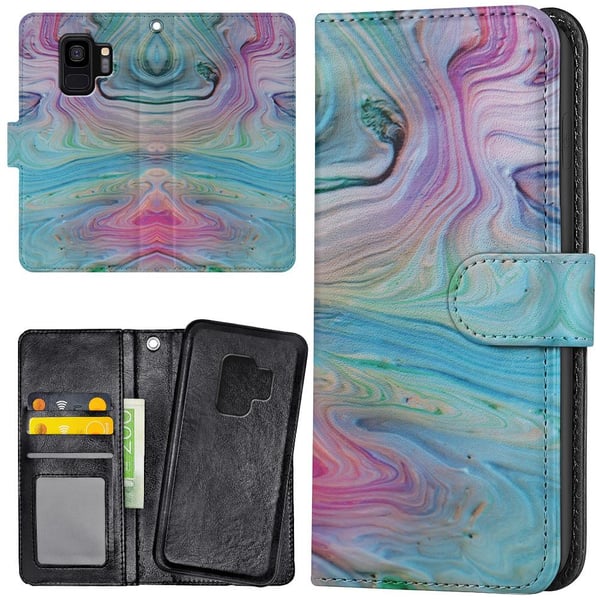 Samsung Galaxy S9 - Lommebok Deksel Maling Mønster