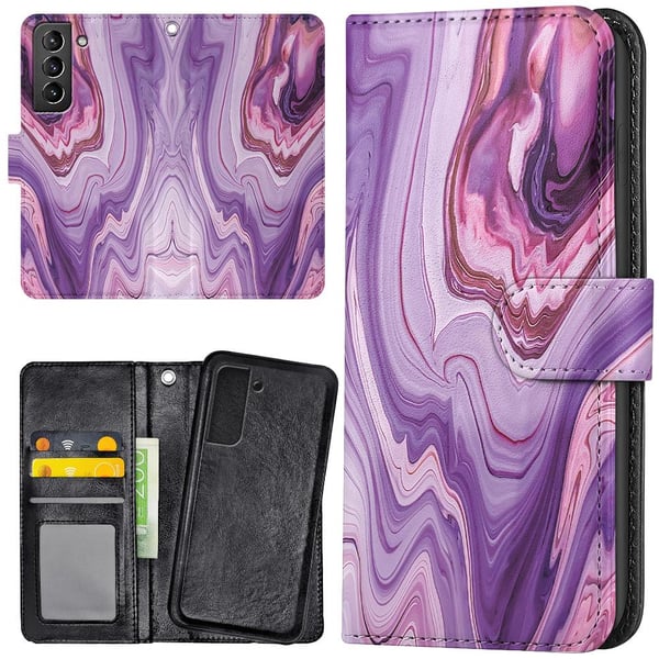 Samsung Galaxy S21 Plus - Mobilcover/Etui Cover Marmor