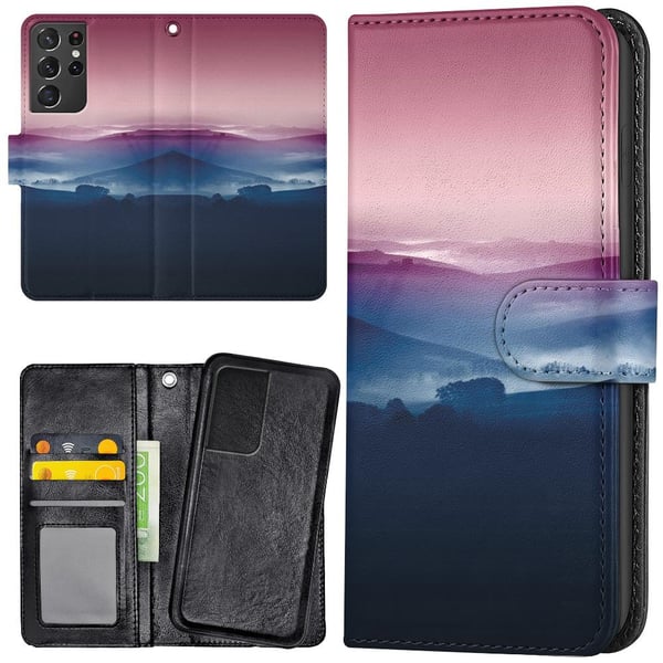 Samsung Galaxy S21 Ultra - Lommebok Deksel Fargerike Daler