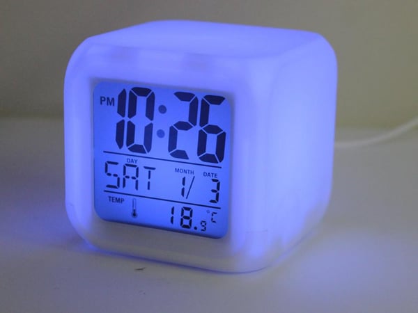 Vækkeur - Digital med LED & Termometer – Ur