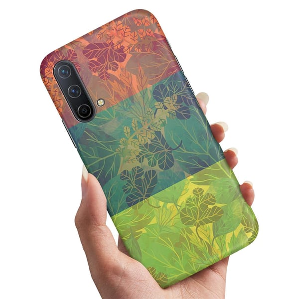 Cover / Mobilcover til OnePlus Nord CE 5G - Bladmønster