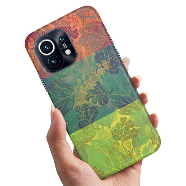 Cover / Mobilcover til Xiaomi 11 Lite 5G NE - Bladmønster