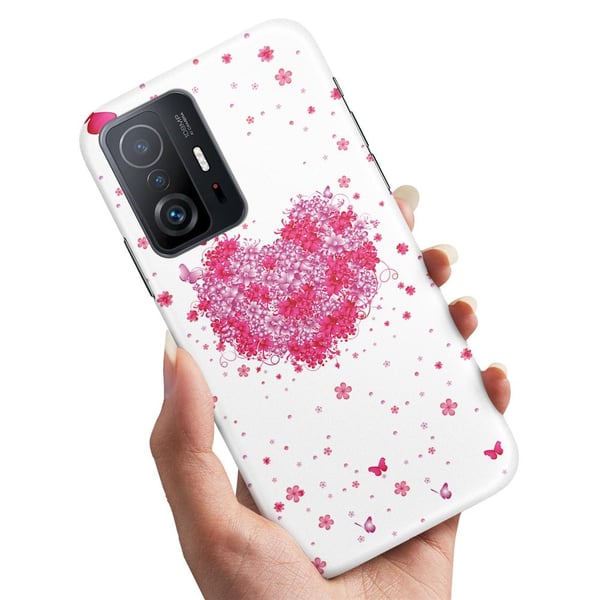 Deksel / Mobildeksel til Xiaomi 11T / 11T Pro 5G - Blomsterhjerte