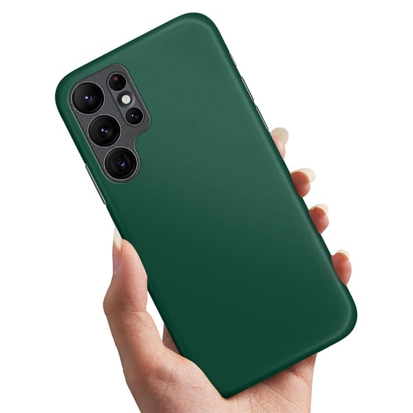 Cover / Mobilcover til Samsung Galaxy S22 Ultra - Mørkgrøn