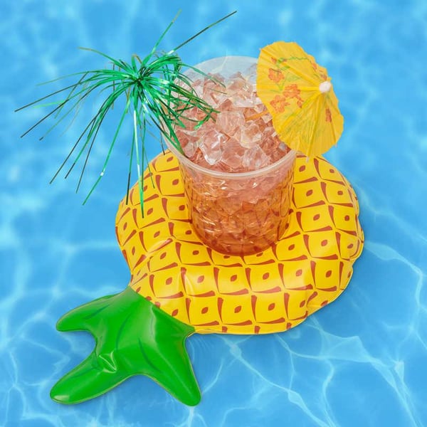 Kelluva juomateline / Mukiteline uima-altaaseen - Ananas