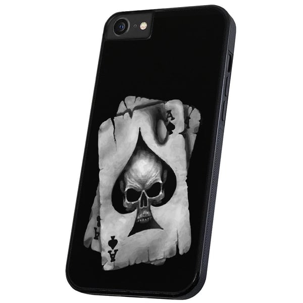 iPhone 6/7/8/SE - Cover/Mobilcover Dødningehoved Kortspil
