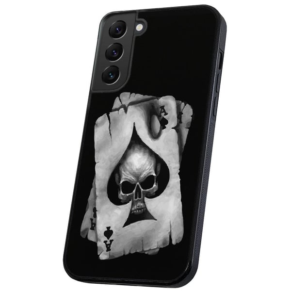 Samsung Galaxy S21 FE 5G - Cover/Mobilcover Dødningehoved Kortspil