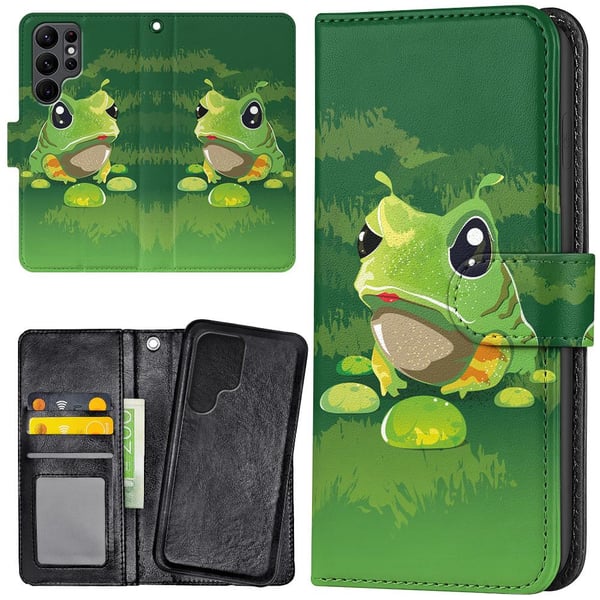Samsung Galaxy S22 Ultra - Lommebok Deksel Frosk