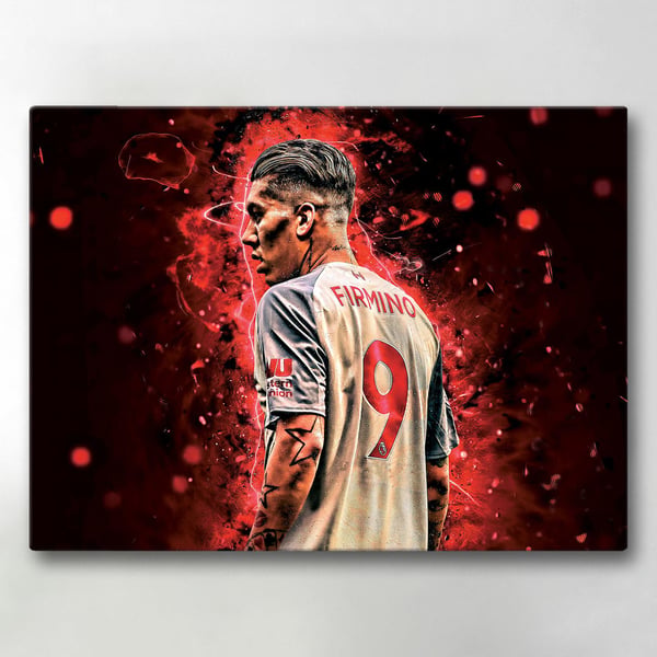 Lerretsbilde / Bilde - Firmino - Liverpool - 40x30 cm - Lerret