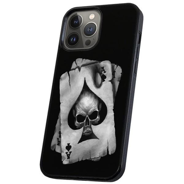 iPhone 14 Pro Max - Cover/Mobilcover Dødningehoved Kortspil