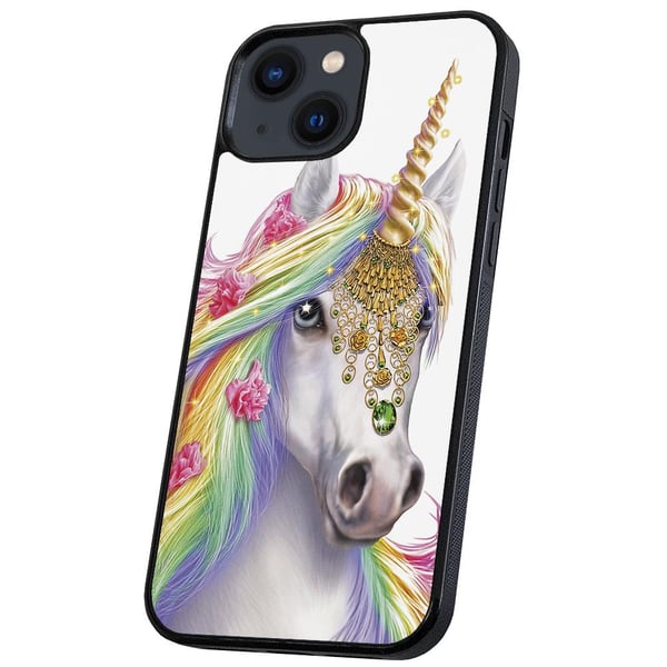 iPhone 14 - Cover/Mobilcover Unicorn/Enhjørning