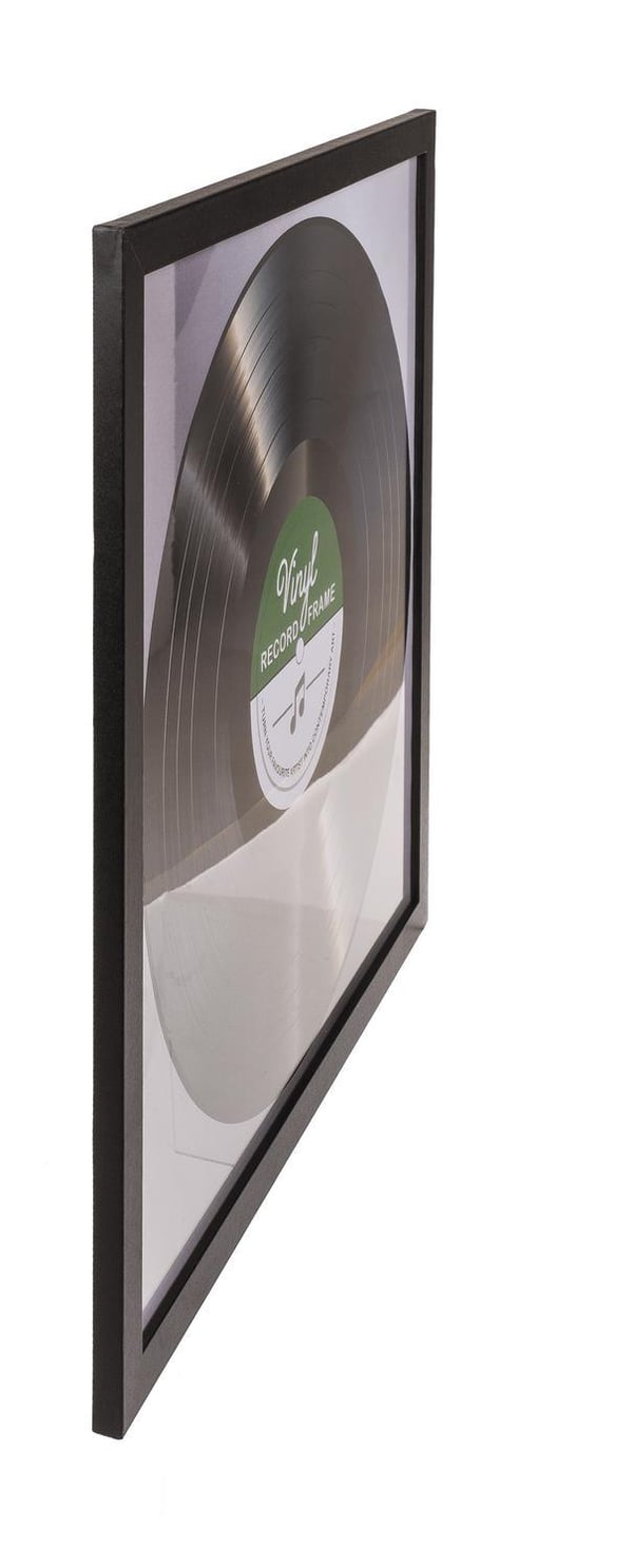 LP-ram til Vinylplade - Record Album Frame - Glasfront - 32x32cm - 2-Pack