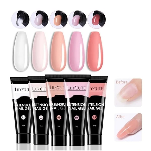 Poly Builder Gel Kit / Polygel med UV-lampa - Nail Art Naglar
