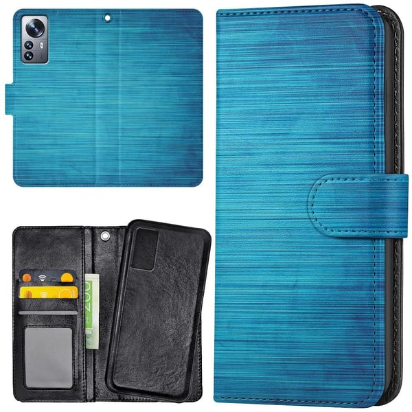 Xiaomi 12 Pro - Lommebok Deksel Ripet Tekstur Xiaomi 12 Pro - Lommebok Deksel Ripet Tekstur