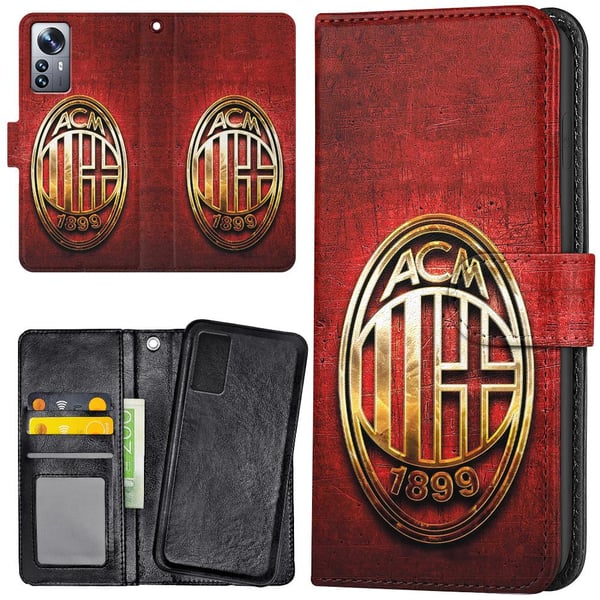 Xiaomi 12 - Lommebok Deksel A.C Milan