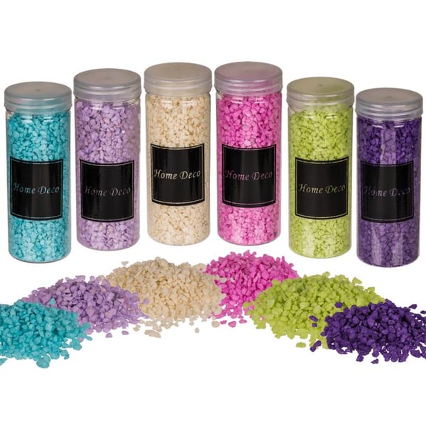 Dekorsand / Grovkornet Sand til Dekoration - 2-Pak - Yellow