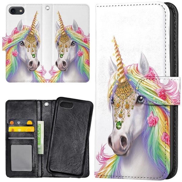 iPhone 6/6s Plus - Mobilcover/Etui Cover Unicorn/Enhjørning