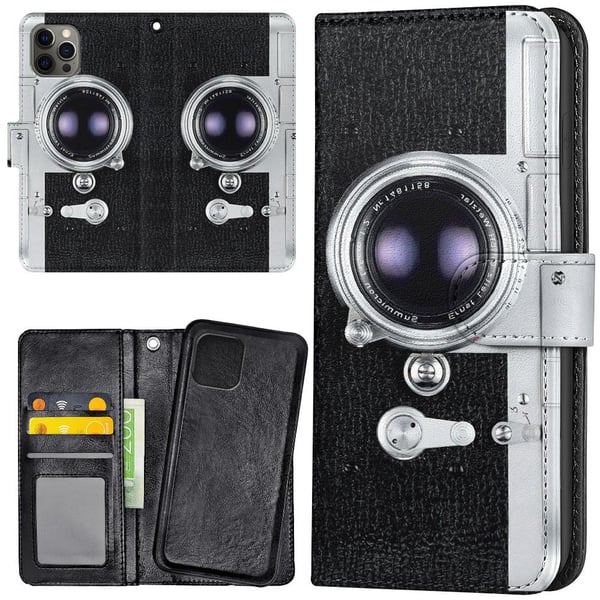 iPhone 11 Pro - Lommebok Deksel Retro Kamera