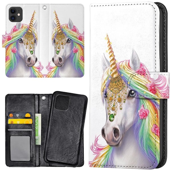 iPhone 12 Mini - Lommebok Deksel Unicorn/Enhjørning