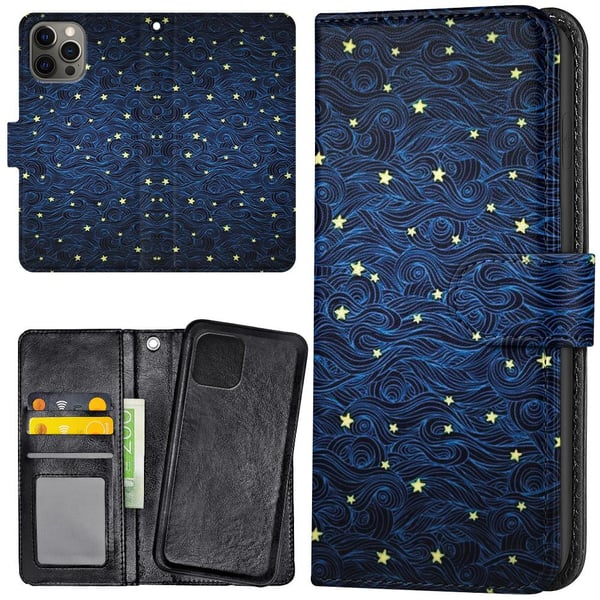 iPhone 14 Pro - Mobilcover/Etui Cover Stjernemønster