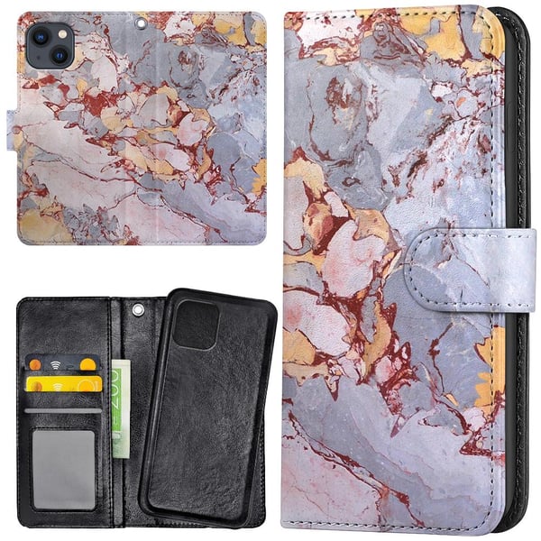 iPhone 14/15 Plus - Mobilcover/Etui Cover Marmor