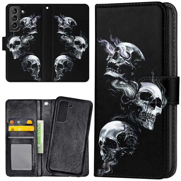 Samsung Galaxy S22 Plus - Lompakkokotelo/Kuoret Skulls