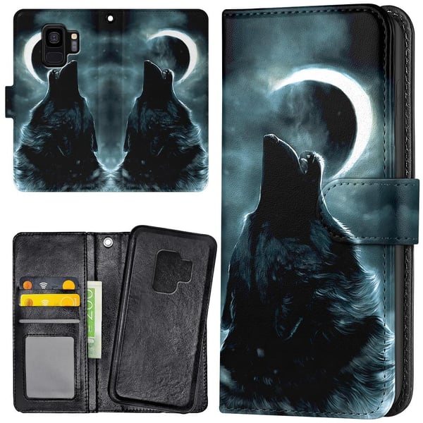 Samsung Galaxy S9 - Lommebok Deksel Wolf
