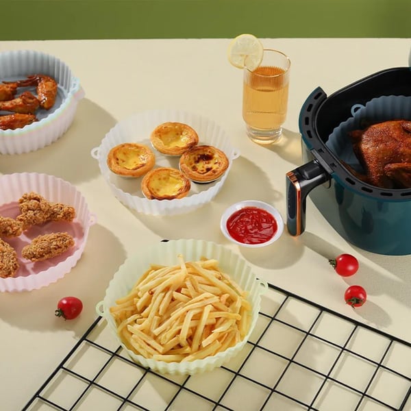Airfryer Silikoneform - Kurv til luftfriture - 16-18 cm