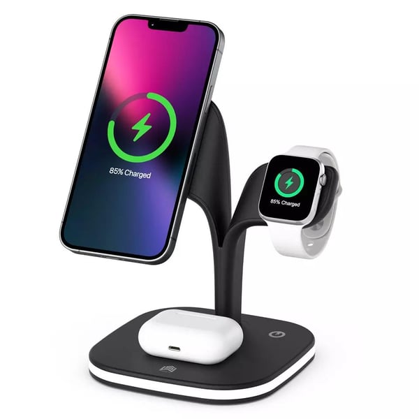 Ladestation til iPhone, Apple Watch & AirPods – Induktion
