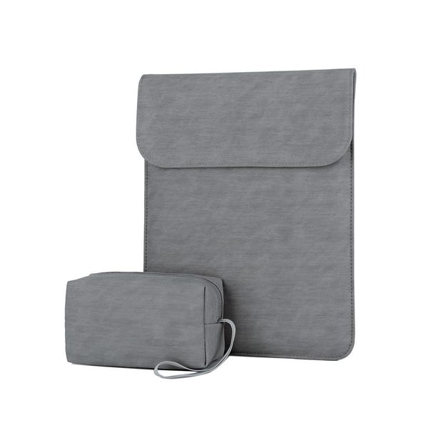 13,3" Laptopveske / Dataveske / Macbook - Lær - DarkGrey