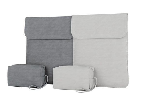 13,3" Laptopveske / Dataveske / Macbook - Lær - DarkGrey