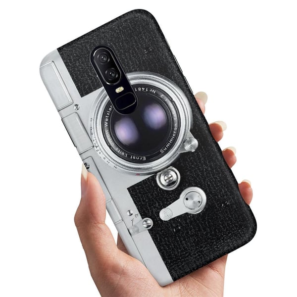 Cover / Mobilcover til OnePlus 7 - Retro Kamera