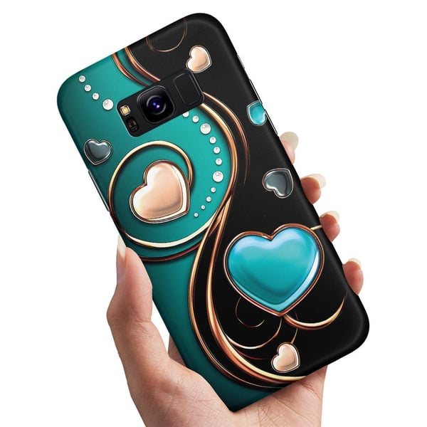 Cover / Mobilcover til Samsung Galaxy S8 - Hjerter