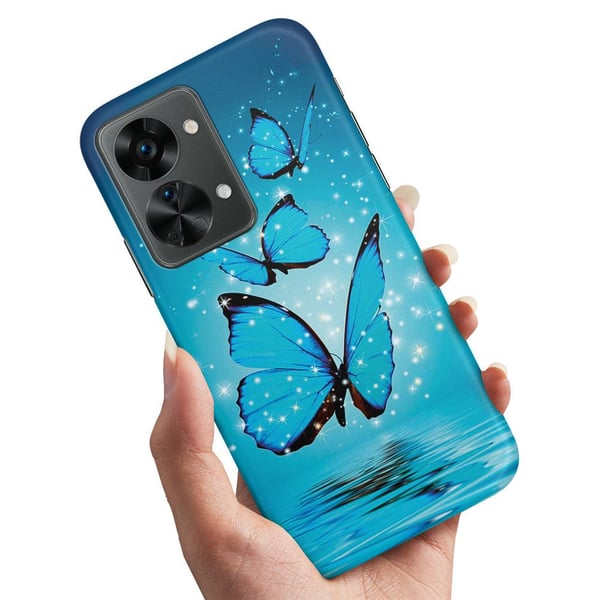 Cover / Mobilcover til OnePlus Nord 2T - Glitrende Sommerfugle
