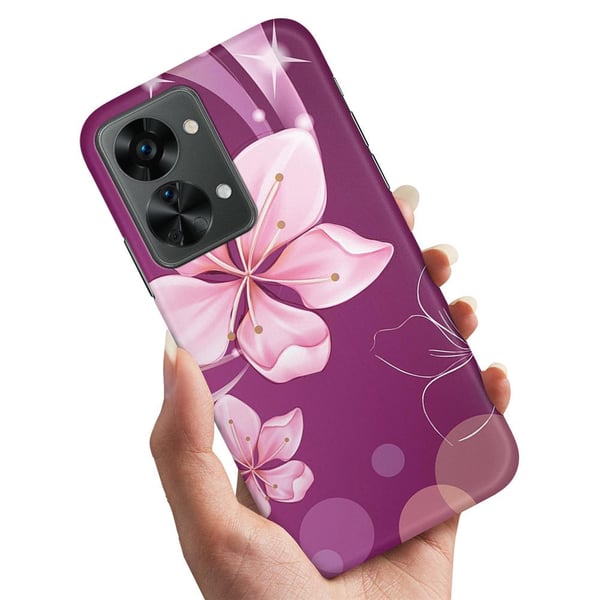 Cover / Mobilcover til OnePlus Nord 2T - Hvid Blomst