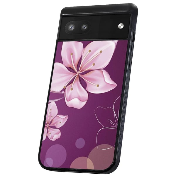 Google Pixel 6 - Cover/Mobilcover Hvid Blomst
