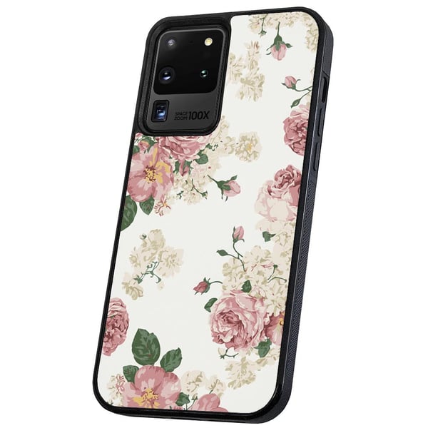 Samsung Galaxy S20 Ultra - Deksel/Mobildeksel Retro Blomster