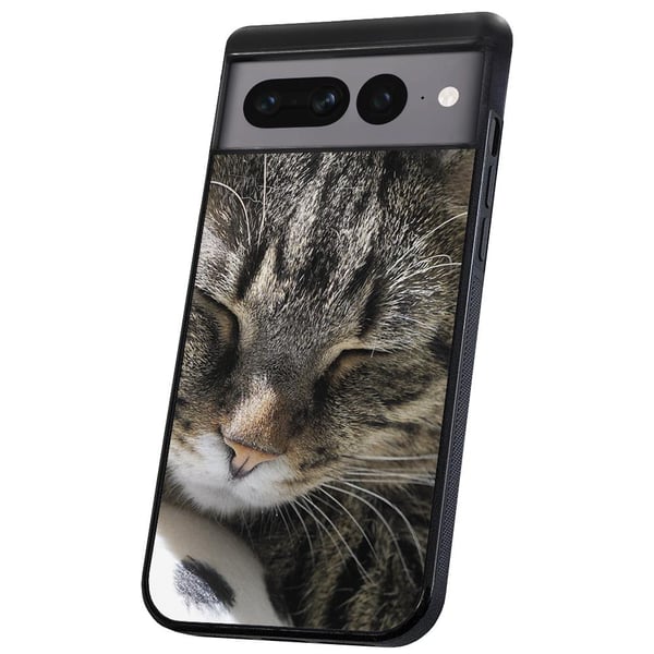 Google Pixel 7 Pro - Skal/Mobilskal Sovande Katt