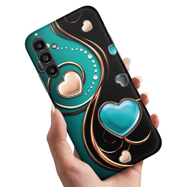 Cover / Mobilcover til Samsung Galaxy A13 5G / A04s - Hjerter
