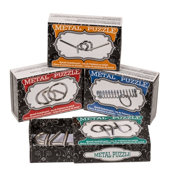 Metallipulma - Palapeli - Aivoterävyys / Aivojen harjoittelu - 4-Pack