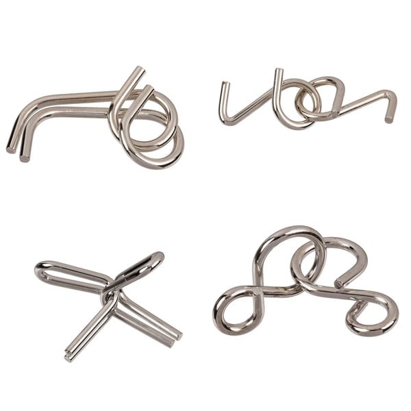 Metallpuslespill - Puslespill - Tankelek / Hjerneøvelse - 6-Pack