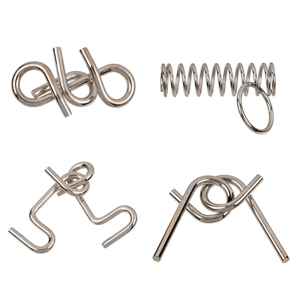 Metallpuslespill - Puslespill - Tankelek / Hjerneøvelse - 6-Pack