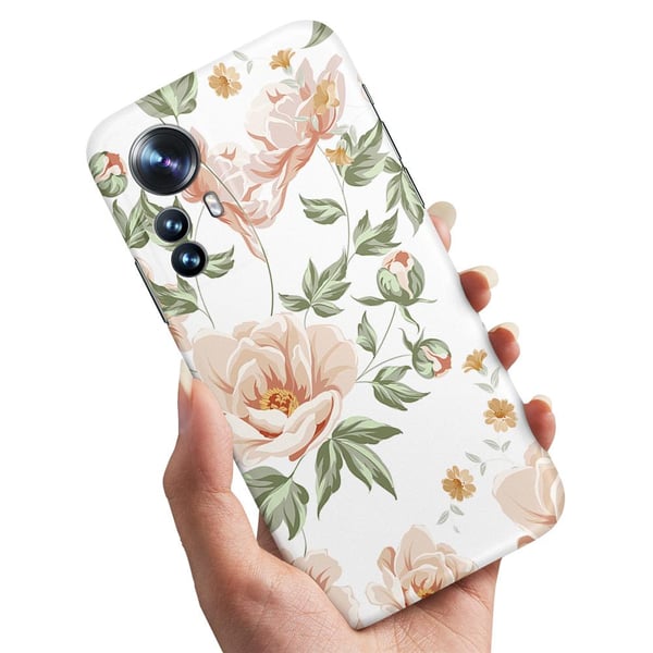 Deksel / Mobildeksel til Xiaomi 12T / 12T Pro - Blomstermønster