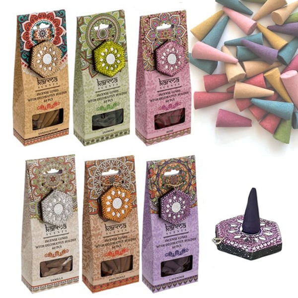 Suitsukekartiot pidikkeellä – 40-kpl - Patchouli