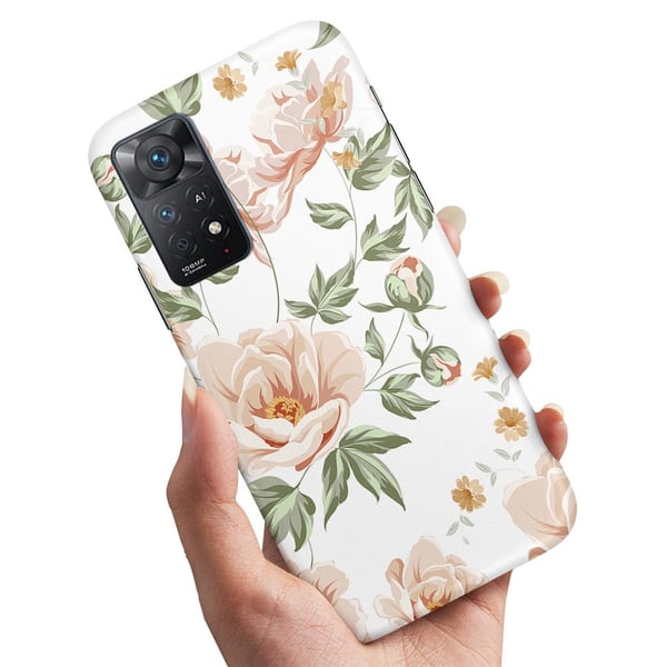Cover / Mobilcover til Xiaomi Redmi Note 11 - Blomstermønster
