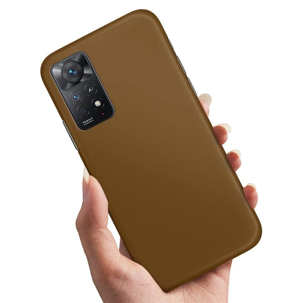 Cover / Mobilcover til Xiaomi Redmi Note 11 - Brun