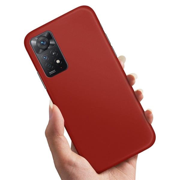 Deksel / Mobildeksel til Xiaomi Redmi Note 11 - Mørkrød