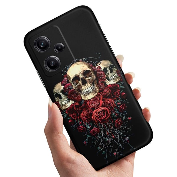 Cover / Mobilcover til Xiaomi Redmi Note 12 Pro 5G - Skulls