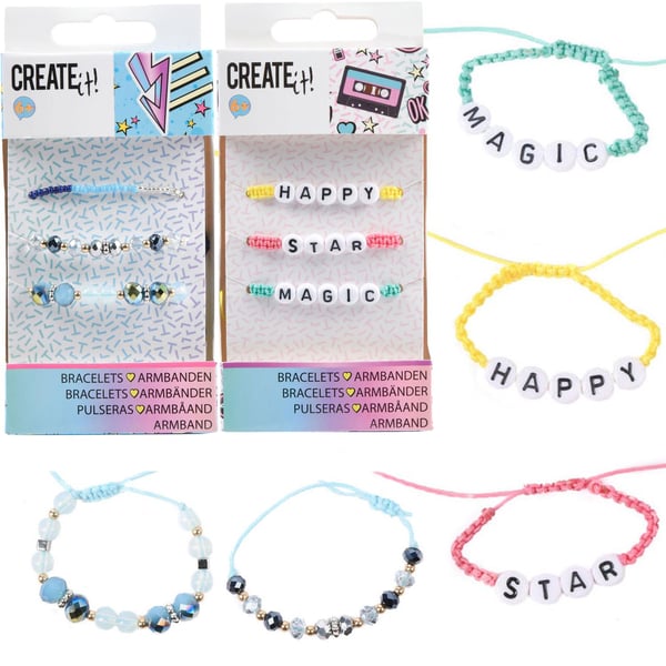 Armbånd for Barn - Perler/bokstaver - Perler